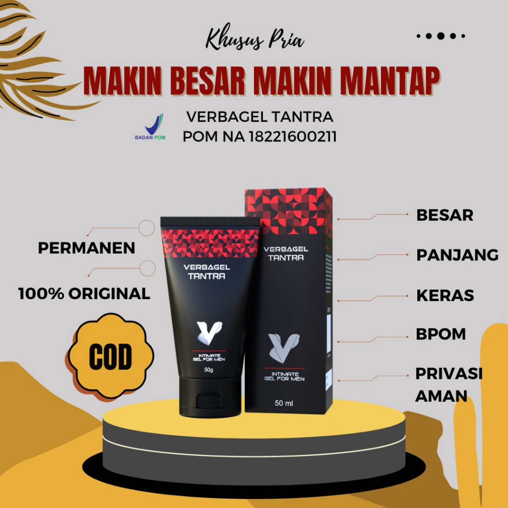 [TERBARU] VerbaGel - Minyak Pembesar Pennis - Obat Pembesar Alat Pital Pria - Pembesar Alat Vital Mr