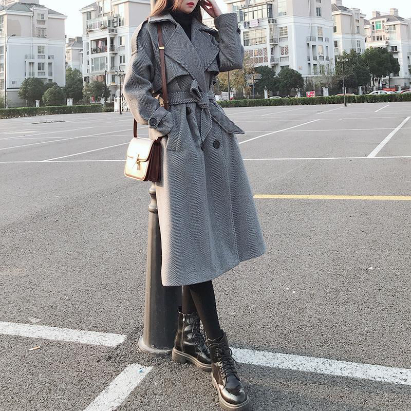 Long wool coat premium import Astrid mantel wanita autumn musim dingin winter inner cotton hangat jaket jacket panjang