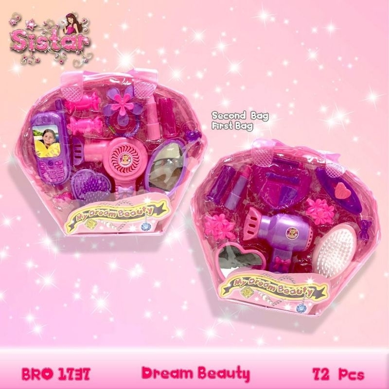 Mainan Anak Perempuan Hair Dryer Make Up Salonan Murah BRO 1737