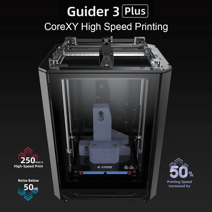 Flashforge Guider 3 Plus Huge 3D Printer High Speed CoreXY 320 Degree