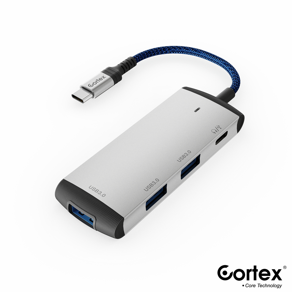 Cortex MH375 Type C / Tipe C HUB Splitter 4IN1 TYPE-C to 3X USB3.0 + USB-C OTG Adapter