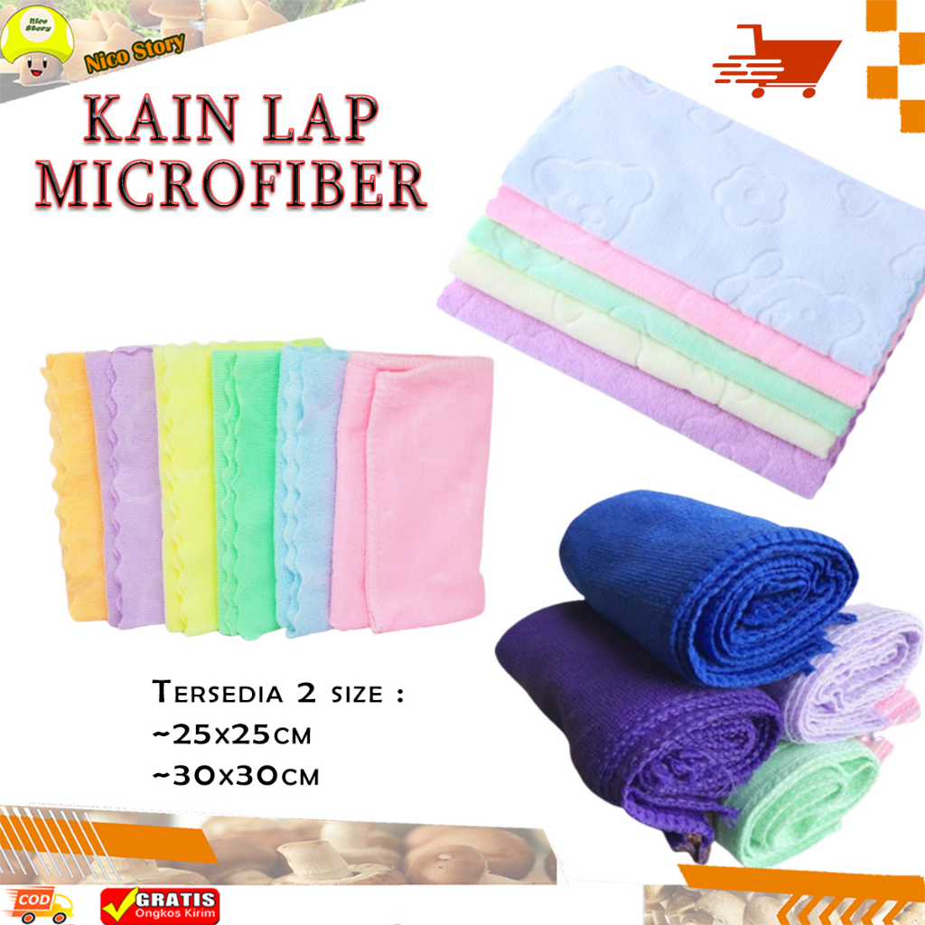 (NCS) MURAH Kain Lap Microfiber Mobil / Motor Pembersih  Micro Fiber Kanebo Chamois