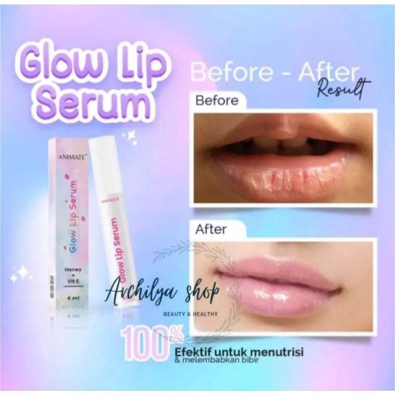 Animate Glow Lip Serum / Serum Pelembab Bibir