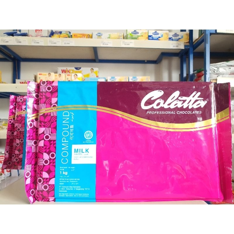 

Colatta Chocolate Milk Compound 1Kg / Coklat Susu Colatta / Milk Chocolate Colatta 1Kg