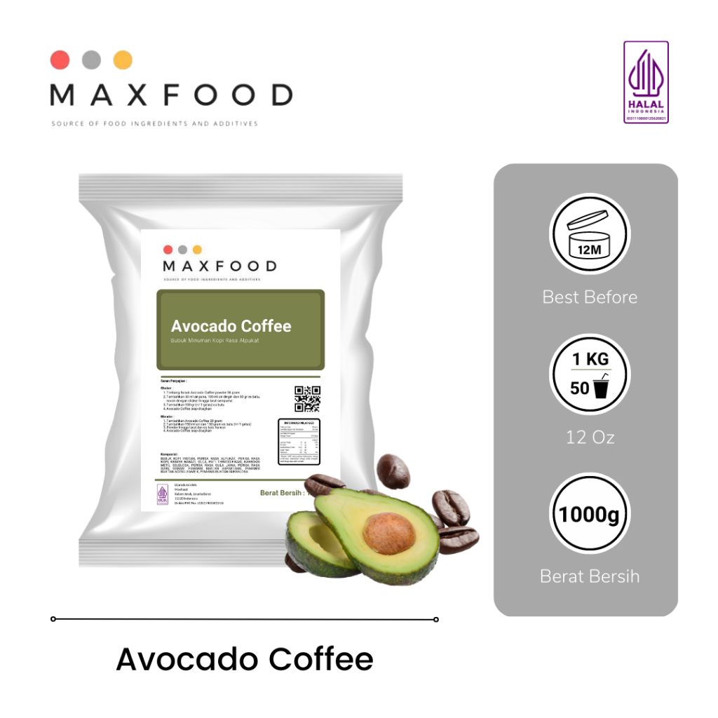 

Avocado Coffee / Bubuk Minuman Kopi Rasa Alpukat 1KG