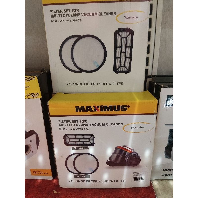 Maximus part filter multi Cyclone vacuum cleaner/penghisap debu cyclone