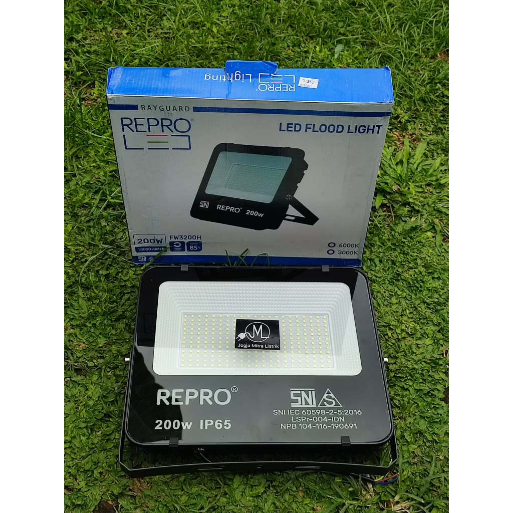 FLOODLIGHT LED / LAMPU SOROT 200 WATT REPRO - PUTIH