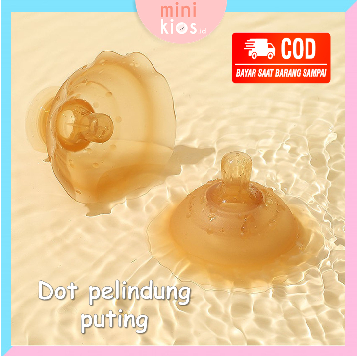 Pelindung Puting Silikon Bentuk Nipple Dot / Double Layer Silicone Nipple Protector Breastfeeding Mother Protection Shields BPA FREE