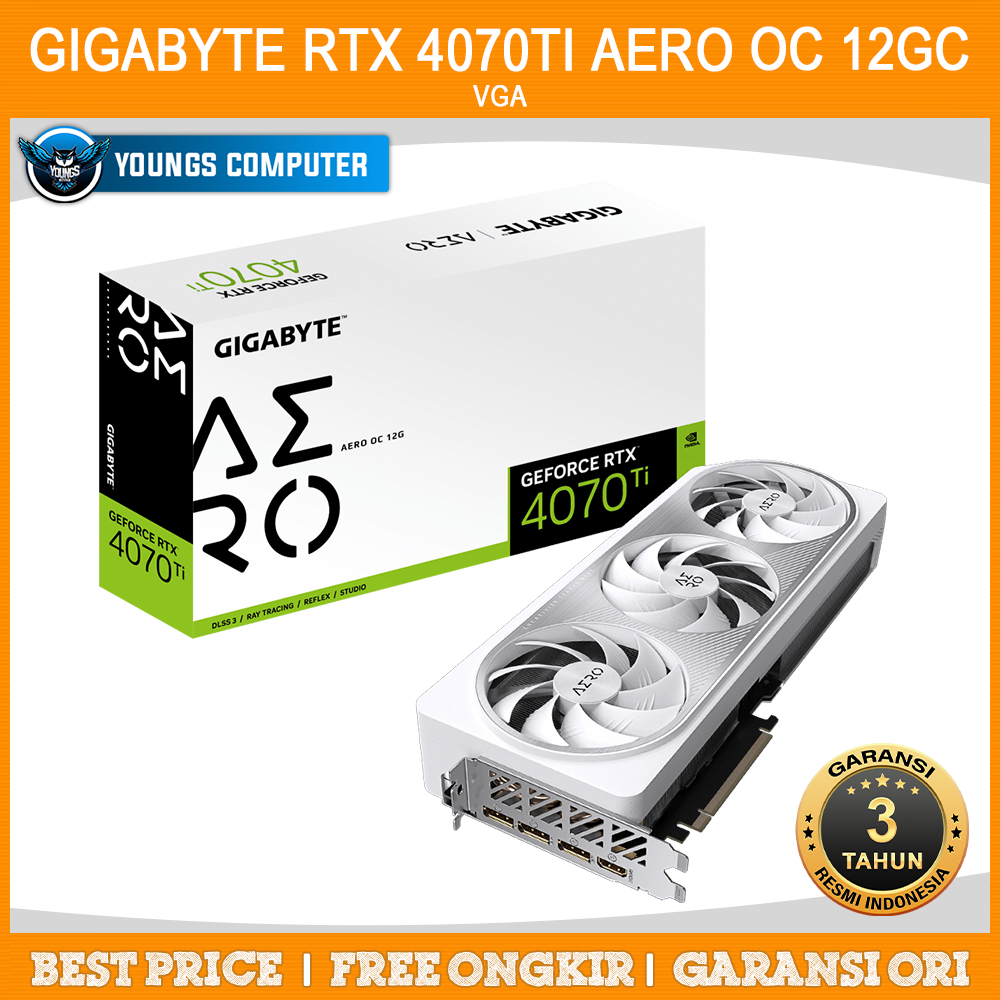 VGA GIGABYTE GEFORCE RTX 4070 TI AERO OC 12GD | RTX4070 TI 12GB GDDR6X