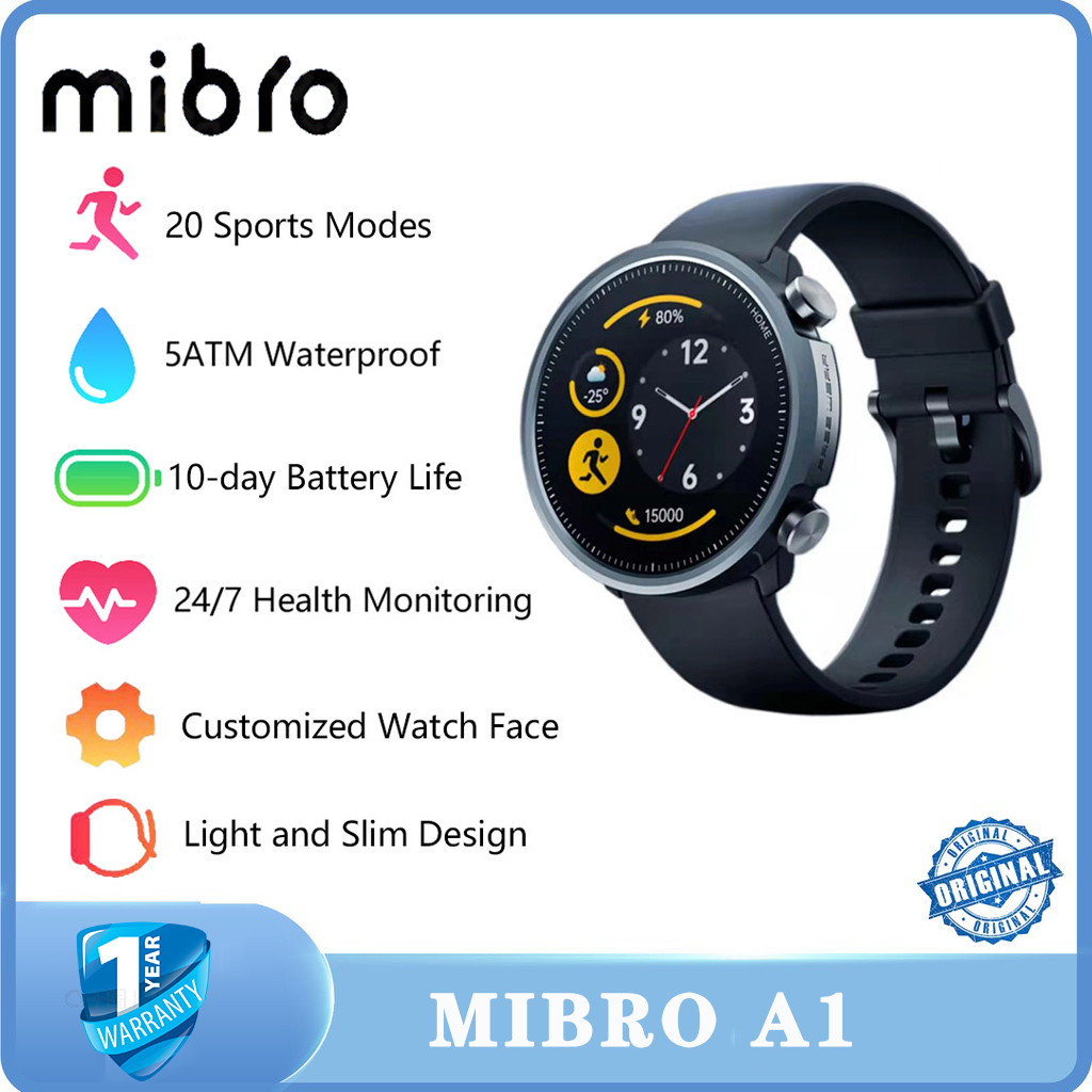 Mibro A1 Air Smartwatch Sport Waterproof Watch Full HD Watch Face