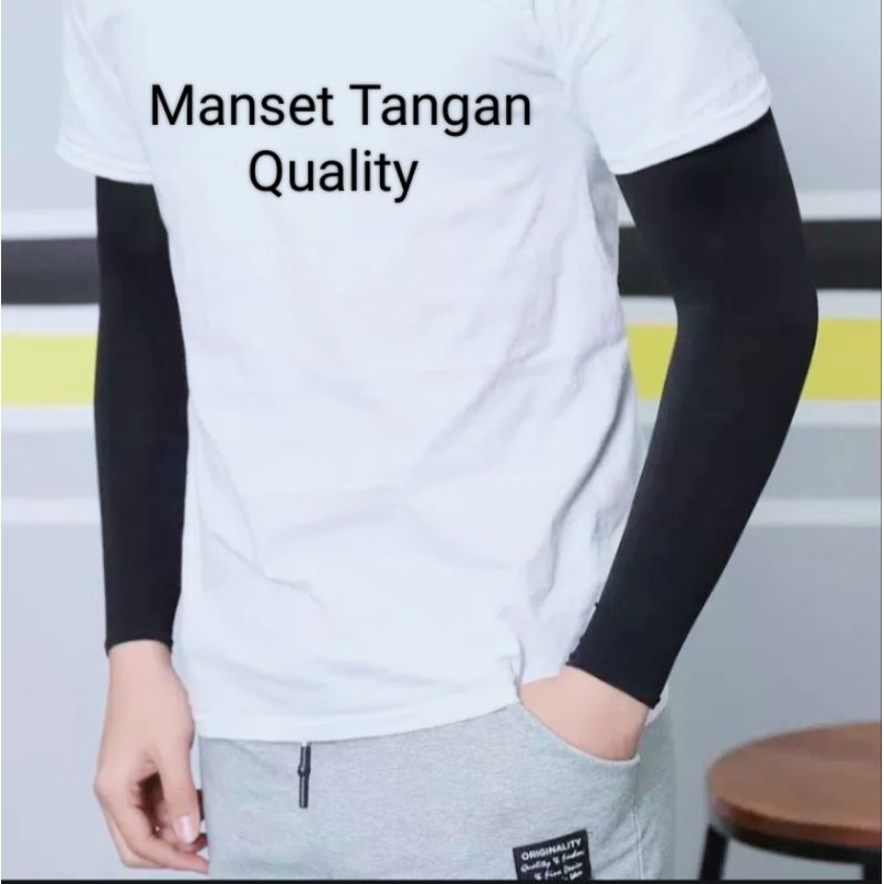 Manset Tangan Tebal Berkualitas/ Manset Tangan Polos/ Sarung 6 pasang/ kemasan