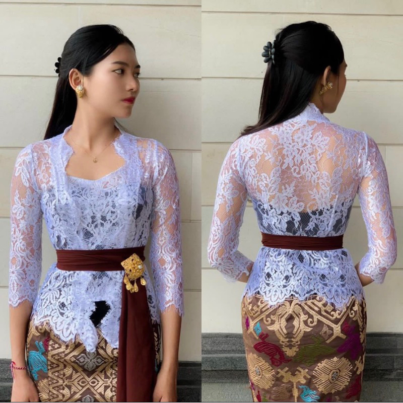 kebaya jadi metalik glossy murah terlaris terbaru kancing klepet