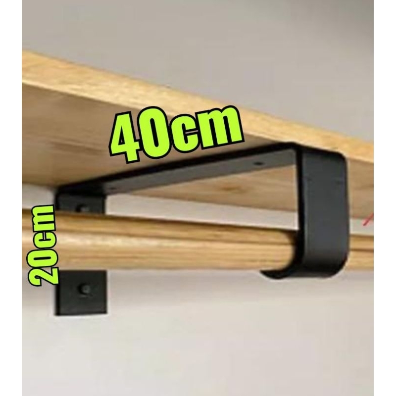 GANTUNGAN BAJU TEMPEL DINDING / BESI SIKU L PAPAN AMBALAN besi penyangga papan hambalan meja tempel 