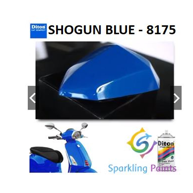 Pilox Diton Shogun Blue 8175 300ml Warna Biru Suzuki Metalik Metallic Sepeda Motor Mobil