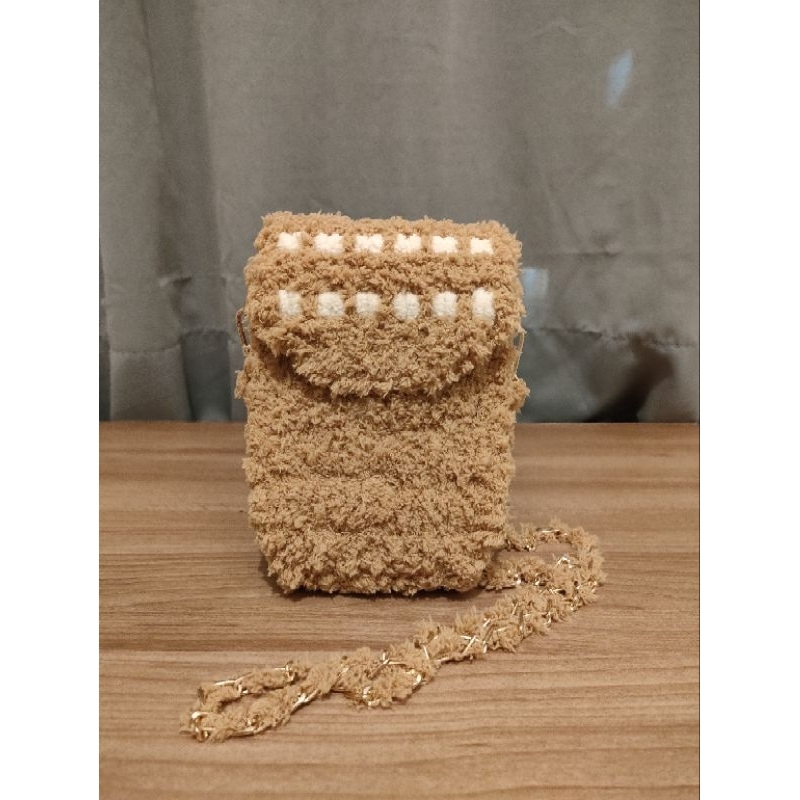 MOCCA PHONE BAG/SLING BAG/TAS RAJUT KANVAS