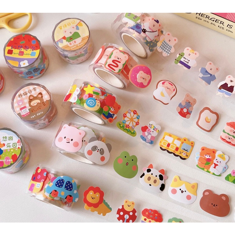 STICKER  POP UP TAPE STIKER DECORATIVE DIY TIMBUL