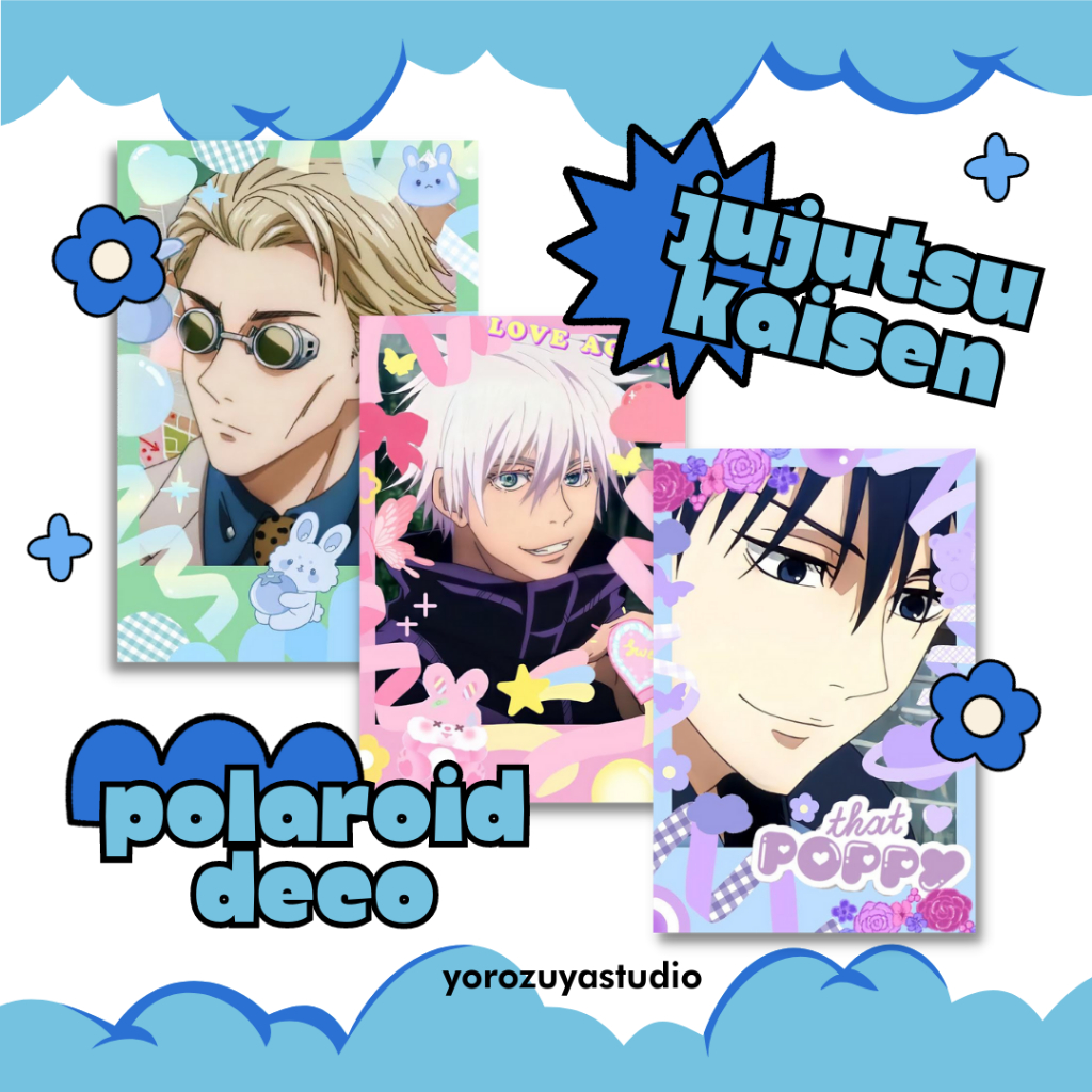 polaroid anime | anime polaroid | polaroid deco jujutsu kaisen | anime polcos jjk