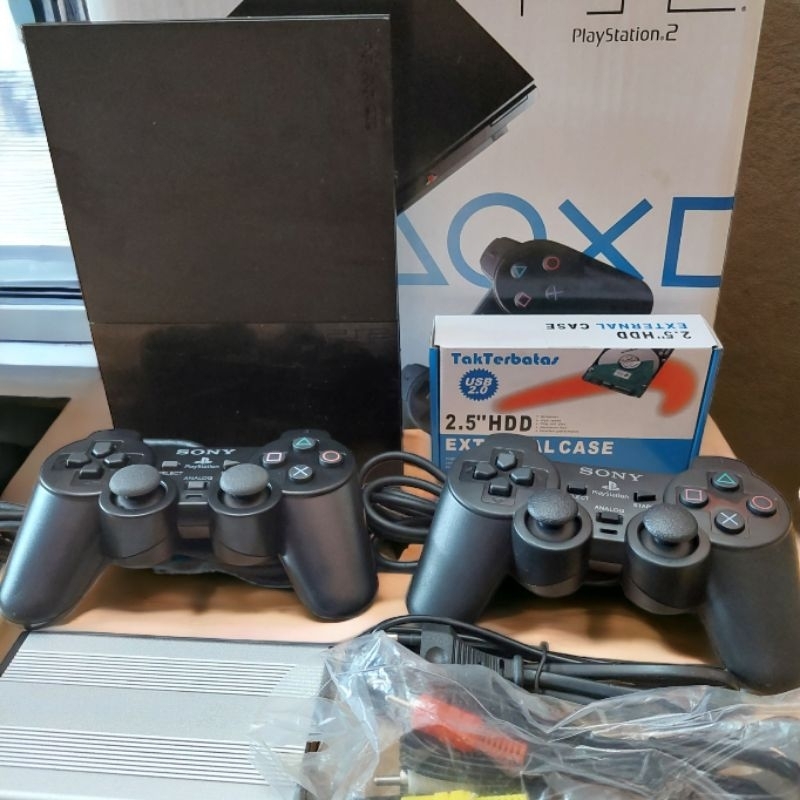 (TERMURAH) PS2 SLIM MATRIX HARDISK EXTERNAL PAKET KOMPLIT