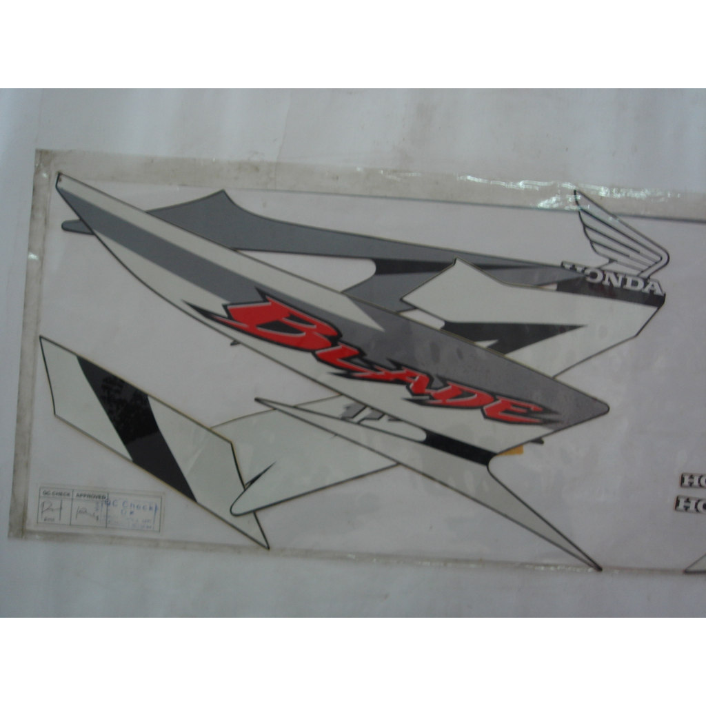 STRIPE SPEED BLACK R KANAN - HONDA BLADE (871X0KWB920ZAR)