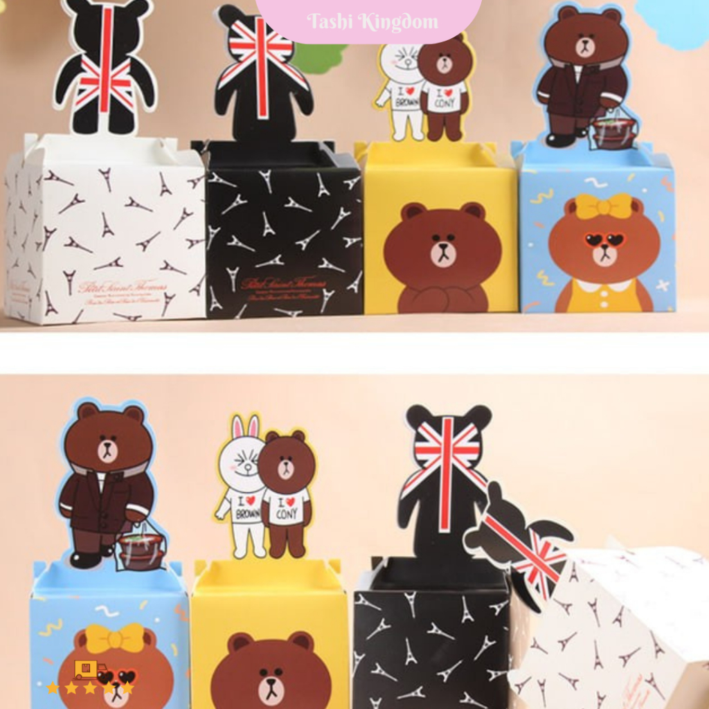 

Kotak kado motif line , kotak permen hadiah ultah / kotak birthday anak / kotak kado hias