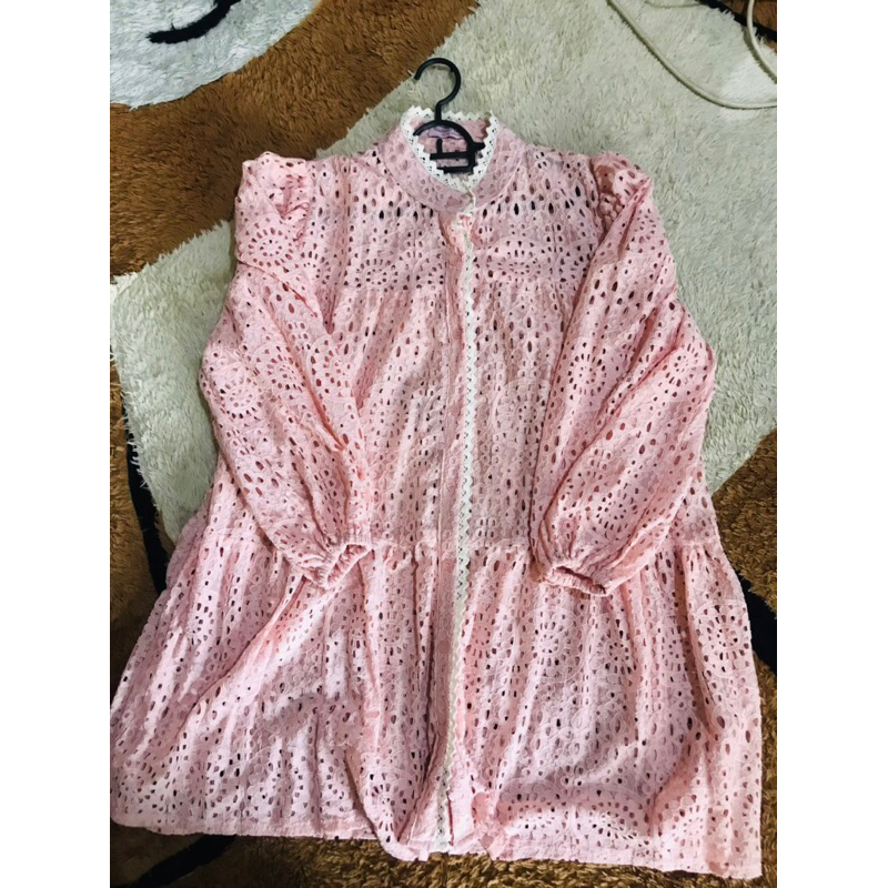 TUNIK ARUMI ROUNA SOFTPINK HAIDEEORLIN ORIGINAL MURAH (PRELOVED)