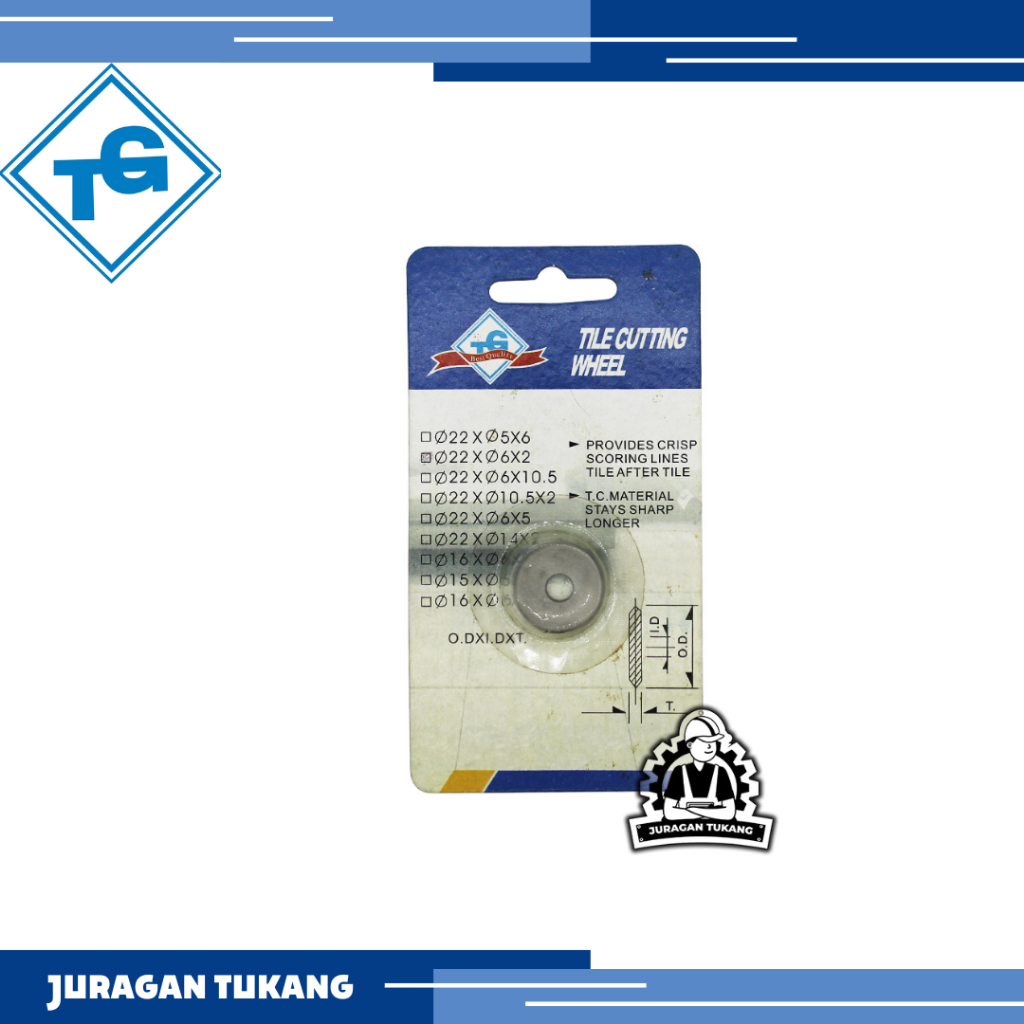 Mata Pisau Alat Potong Keramik Granit TEGU 1 Bar Bearing Tile Cutter Tegu