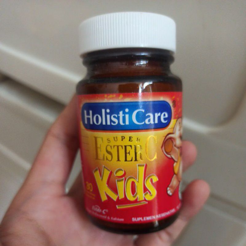 HolistiCare Super Ester C EsterC Kids Vitamin C Kalsium 30 tablet hisap rasa jeruk