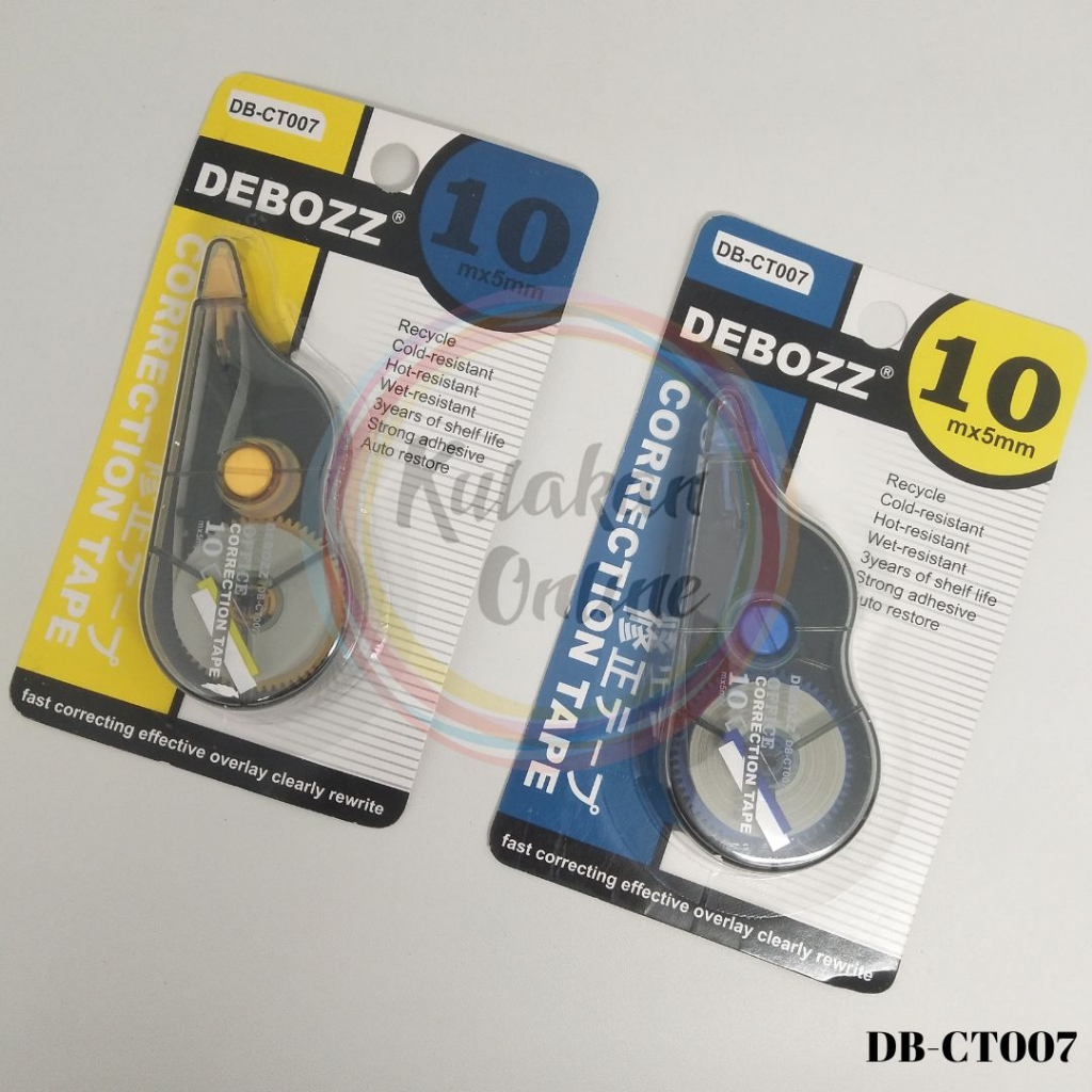 

CORRECTION TAPE / TIP - EX KERTAS DEBOZZ DB - CT 007 (12PCS)