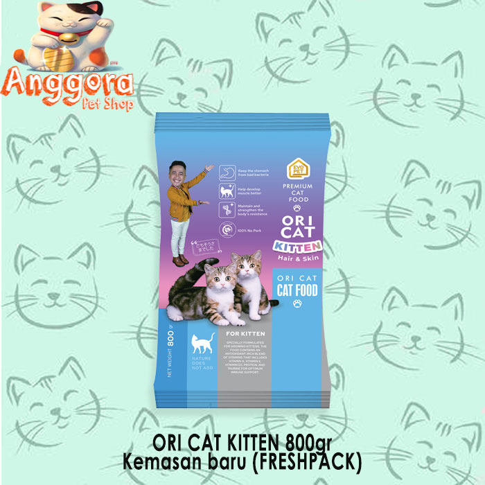 Makanan kucing murah ORI CAT KITTEN 1kg / 800gr freshpack