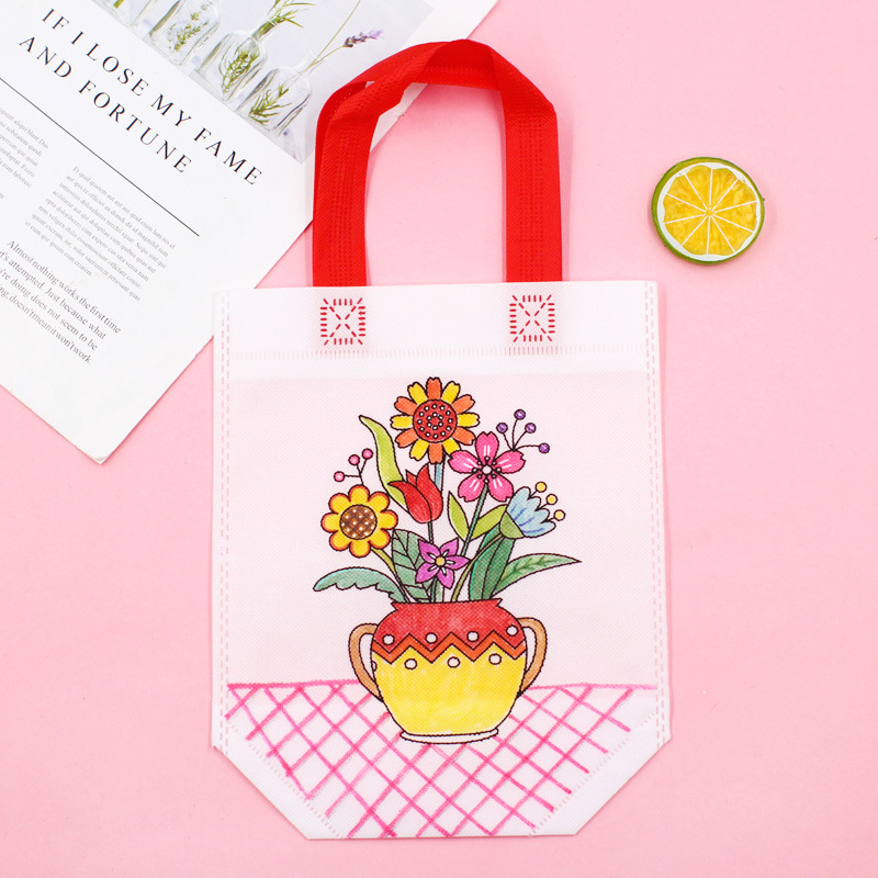 Mewarnai Prakarya DIY Tas Kain ( Hanya Tas Kain Saja )