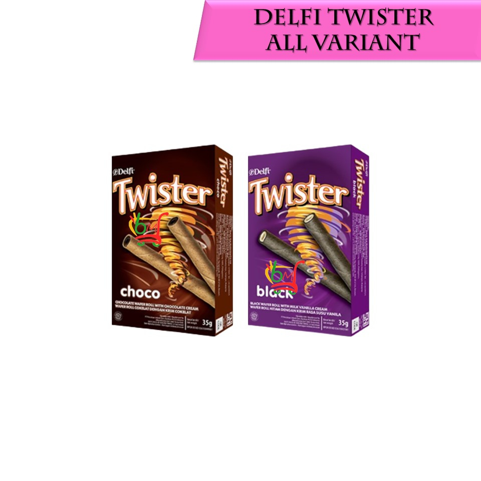 

Twister Box Wafer Roll Renyah dari Delfi All Variant