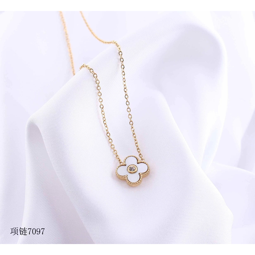 Set Titanium Perhiasan Kalung Dan Anting Fashion Jewelry 7097/7650