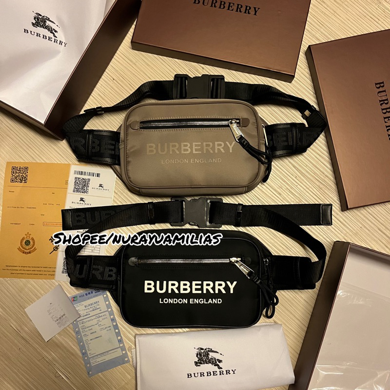 waistbag Burberry premium ada no seri tas selempang burberry import bumbag unisex