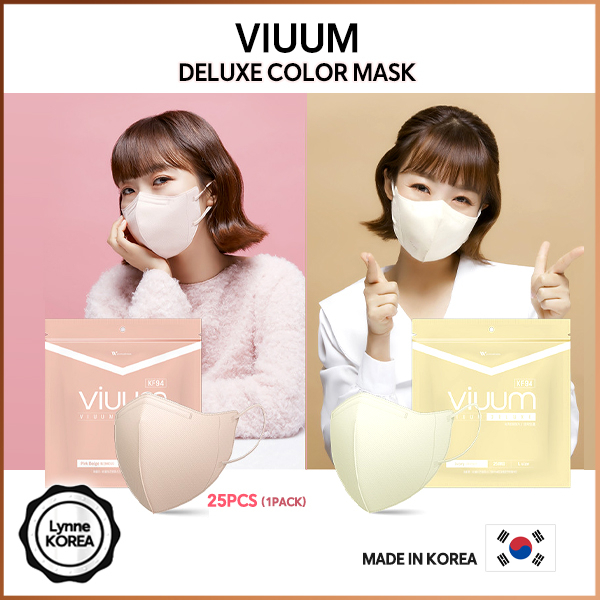 ❤️CLERANCE❤️ [25P] VIUUM KOREA Made Color KF94 Masks / 2D Shape KF94 / made in KOREA