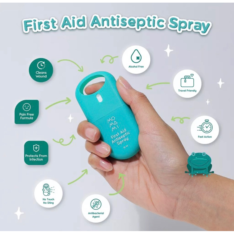 Momami First Aid Antiseptic Spray Antiseptik Spray Pembersih Luka