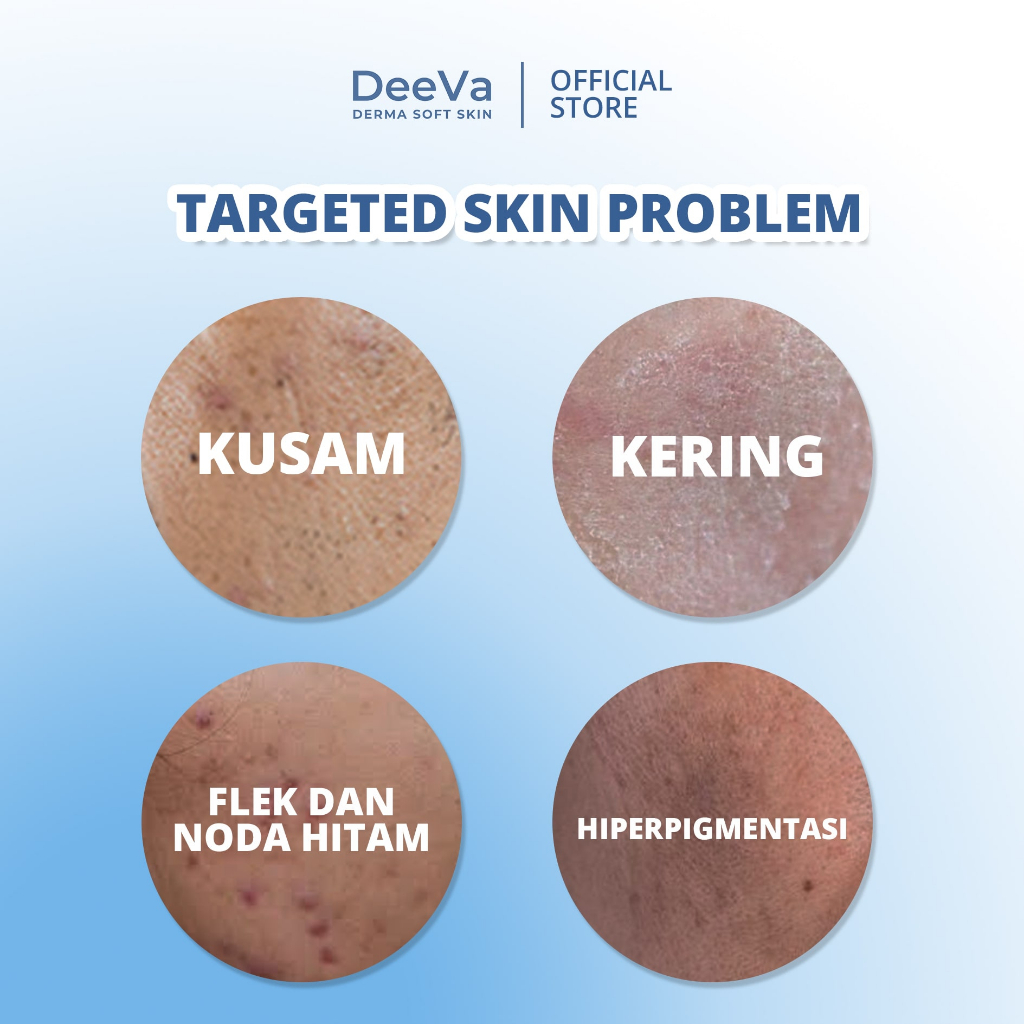 DeeVa Derma Soft Skin - Paket Glow and Shine (untuk kulit kering, kusam, dark spots)