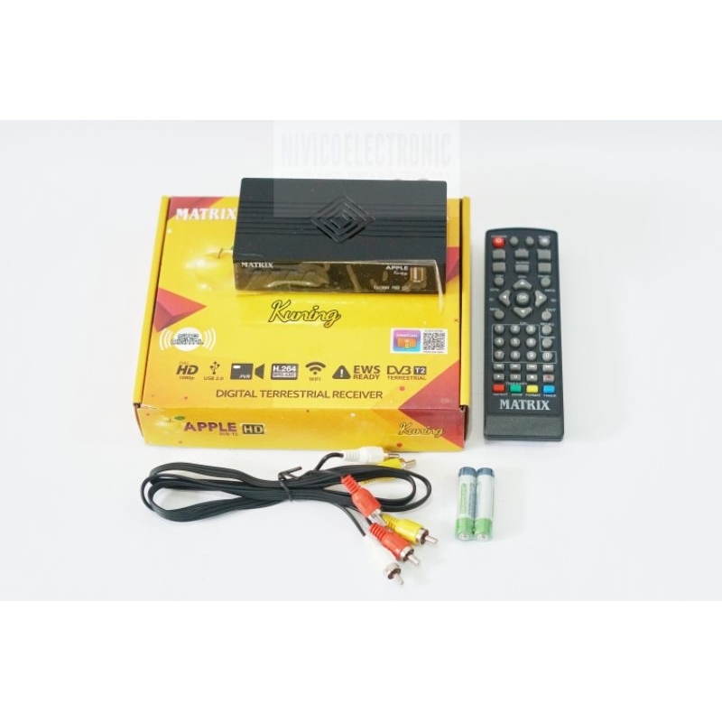 SET TOP BOX MATRIX APPLE KUNING DVB T2 