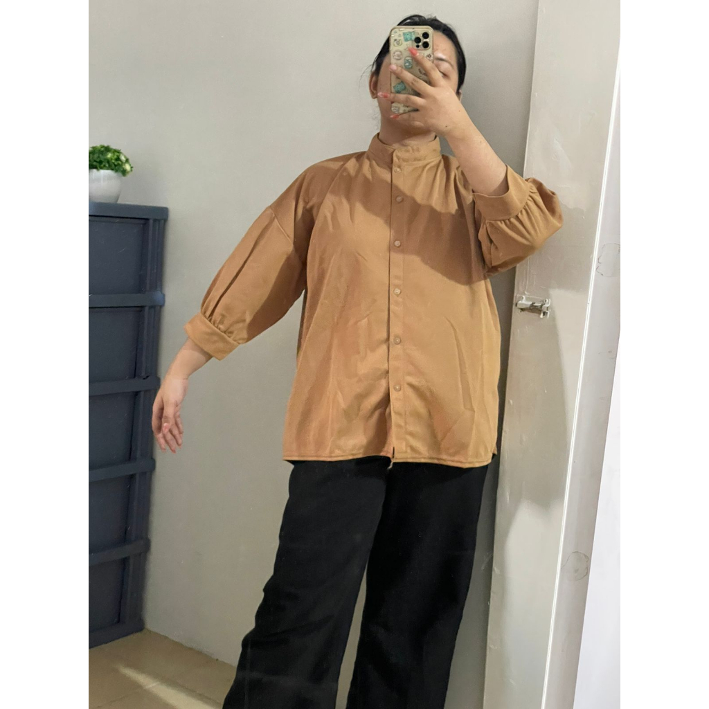 Kemeja Jumbo Atasan Wanita Terbaru Moscrepe