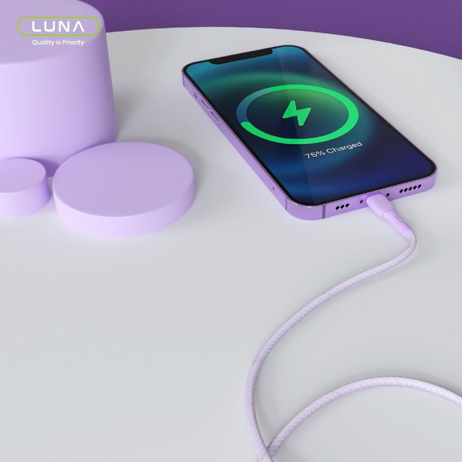 LUNA Kabel Data Colorful Micro USB / Type C / Lightning Quick Charging