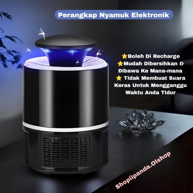 Alat perangkap nyamuk lalat elektrik - Lampu Nyamuk LED Ultraviolet⭐ShopiPanda⭐