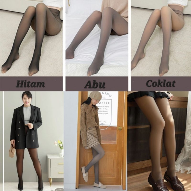 Legging Wanita Musim Dingin 2 Tone / Winter 2 warna 017