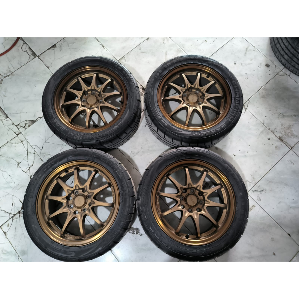 Velg Mobil Bekas CE28 R15 Lebar 6,5 Lubang 4 ET38 BAN 195 50 R15