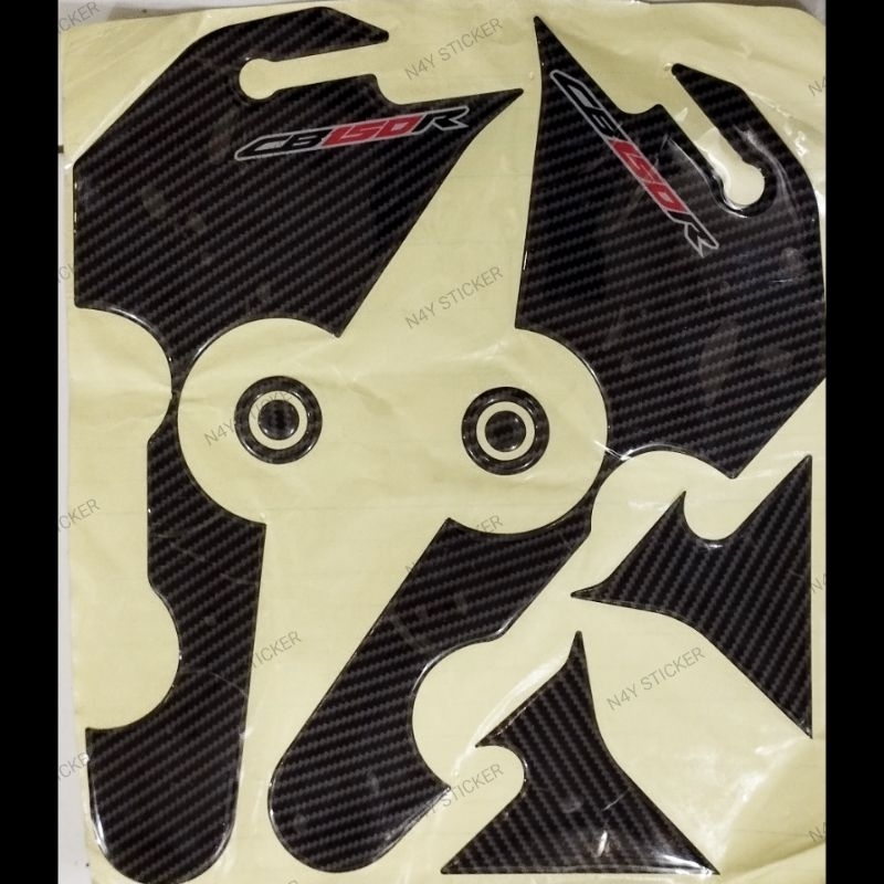 frame pad CB150R/emblem stiker variasi CB150R/stiker timbul frame CB150R