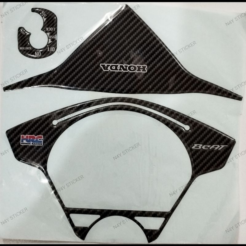 emblem stiker variasi speedometer honda beat karbu/stiker timbul spidometer beat