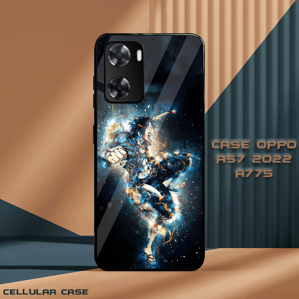 Case Glossy Oppo 57 2022 | A77S 4G [VS08] Anime One Piece Casing Hardcase Hp Oppo Kesing Kilau Hape 