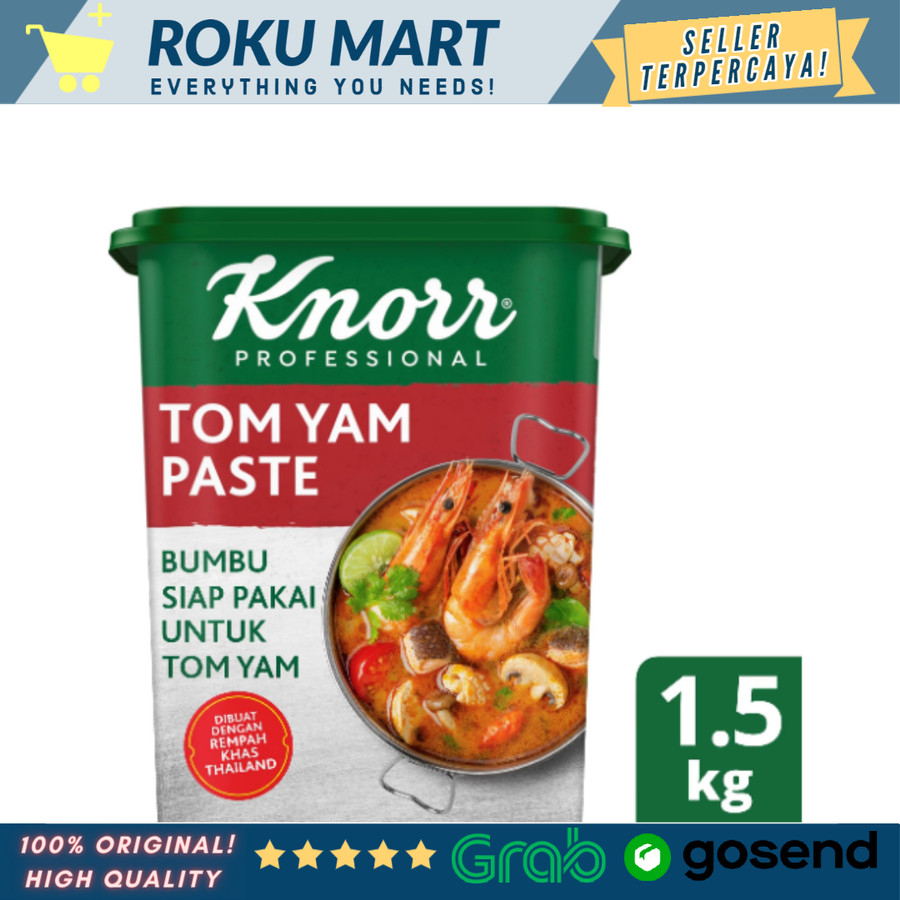 

KNORR TOM YAM PASTE 1.5 KG / BUMBU TOMYUM KNORR / TOM YAM KNORR 1.5KG