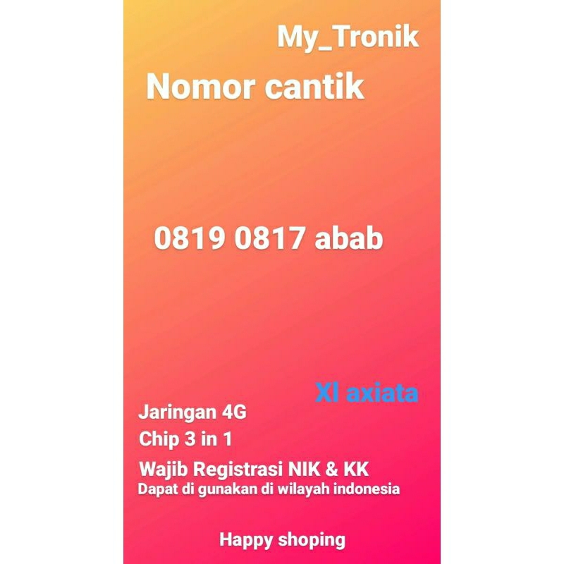 nomor cantik xl abab