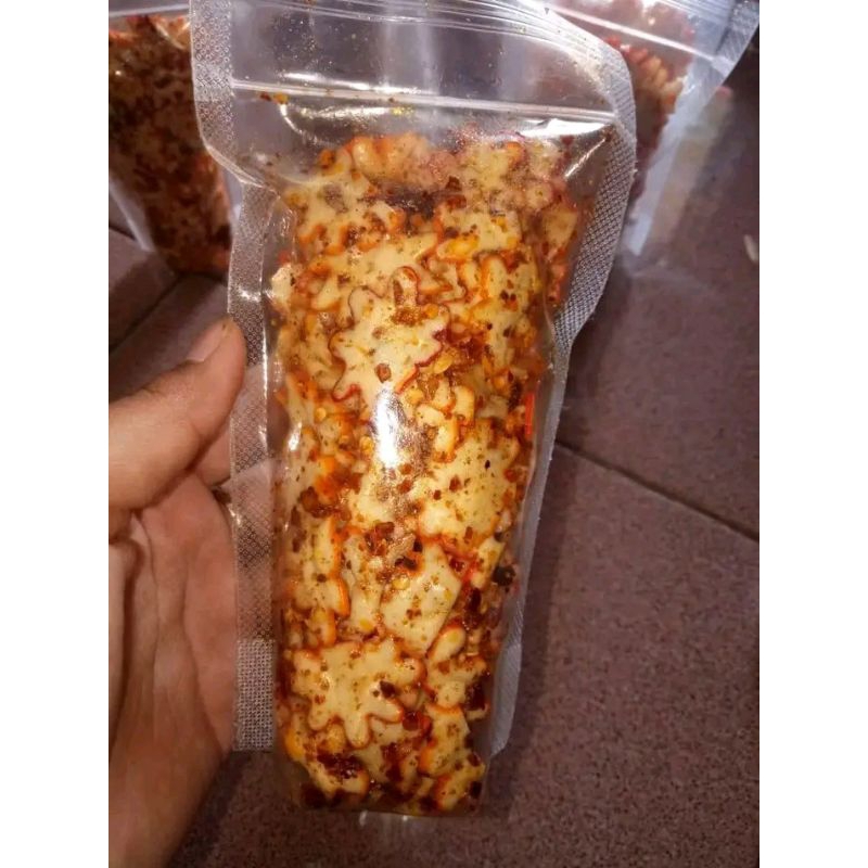 

seblak kering,makaroni dll varian rasa semua ada