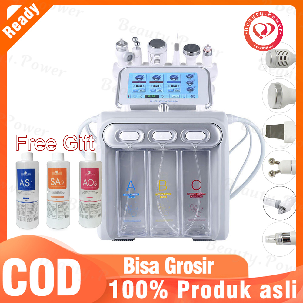 9 in 1 Aqua Peel Hydrogen Oxygen dermabrasion hydra skin scrubber ultrasound rf setrika wajah dingin Air Hydra untuk SPA