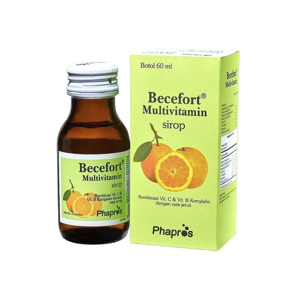 Becefort Sirup 60 ML ( Vit B, C Multivitamin Anak )